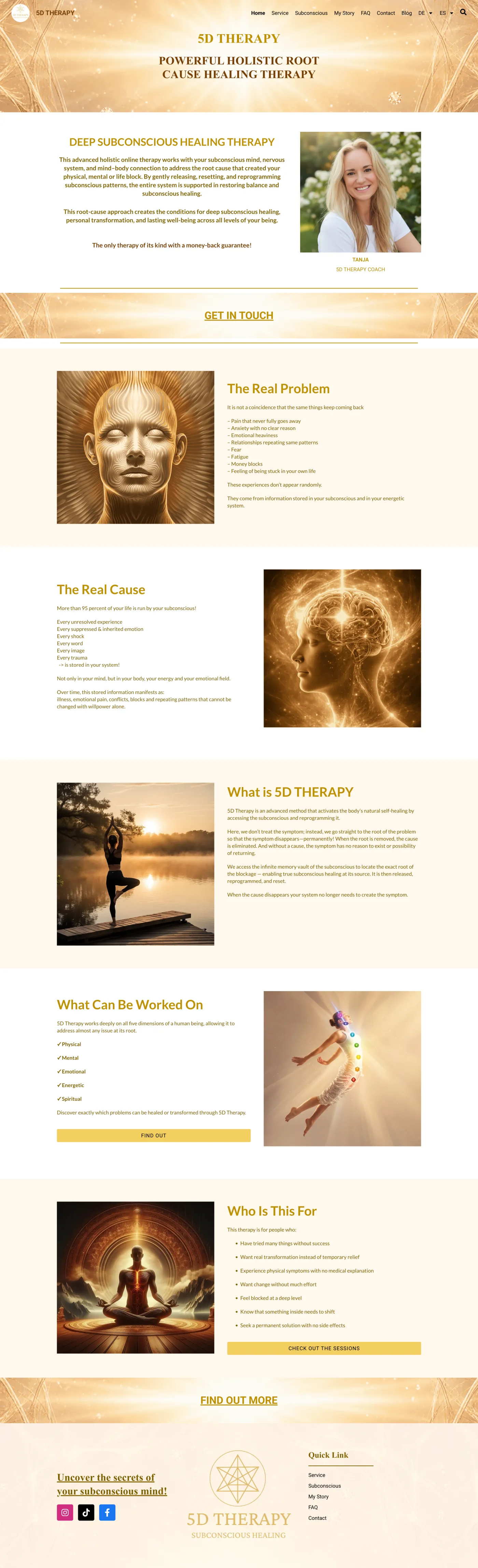 5D Therapy Website