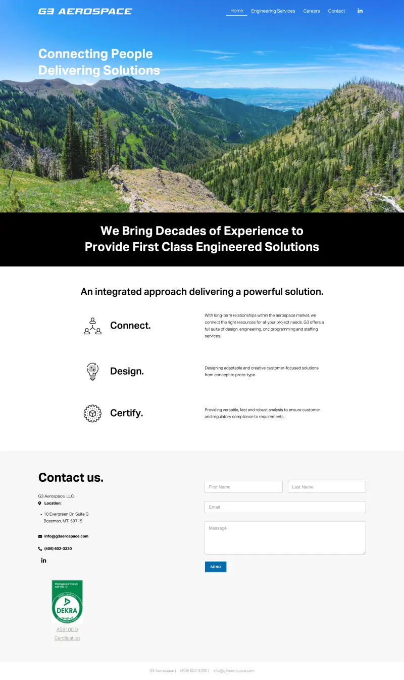 G3 Aerospace Website