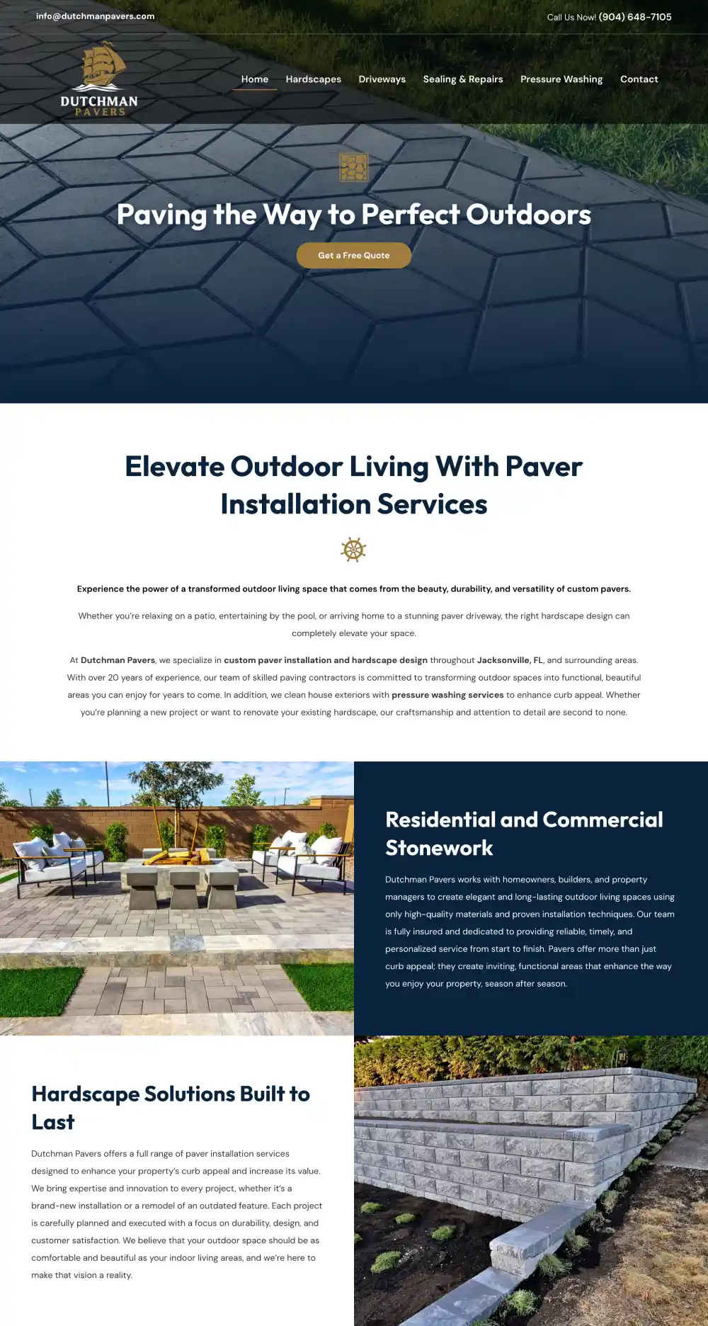 Dutchman Pavers - Migrated to WordPress
